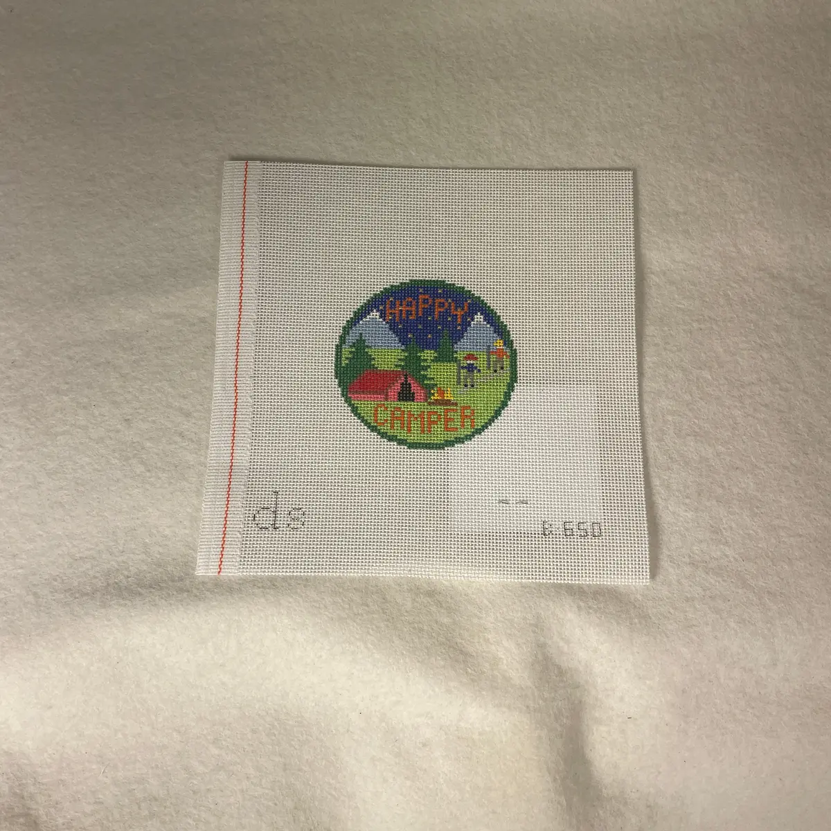 * Doolittle Stitchery B650 Happy Camper 1