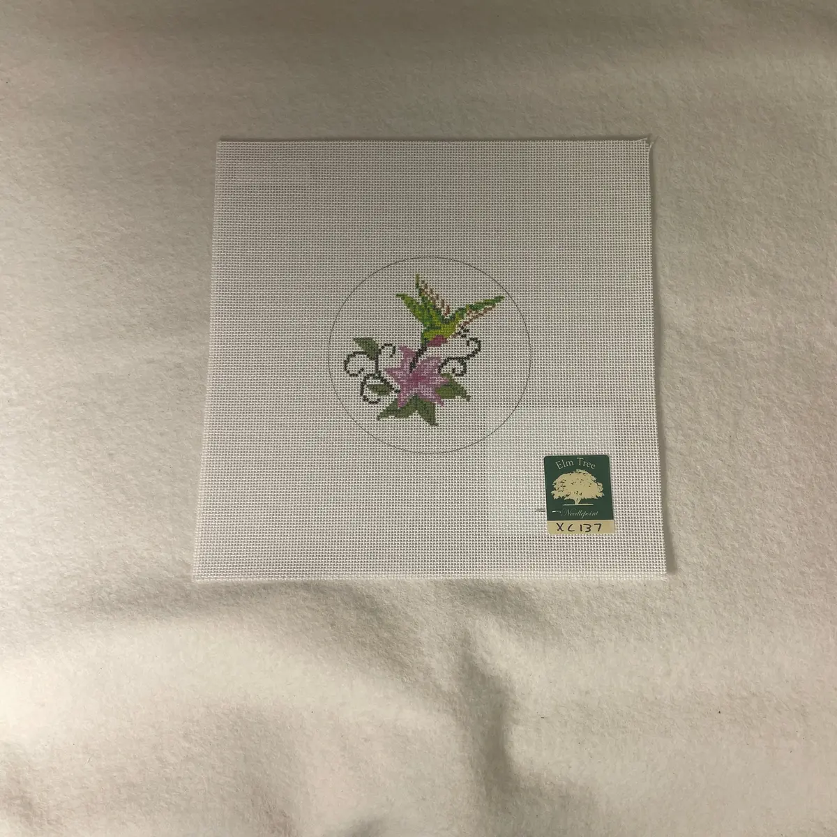 * Elm Tree Needlepoint Xc137 Christmas Hummingbird 1