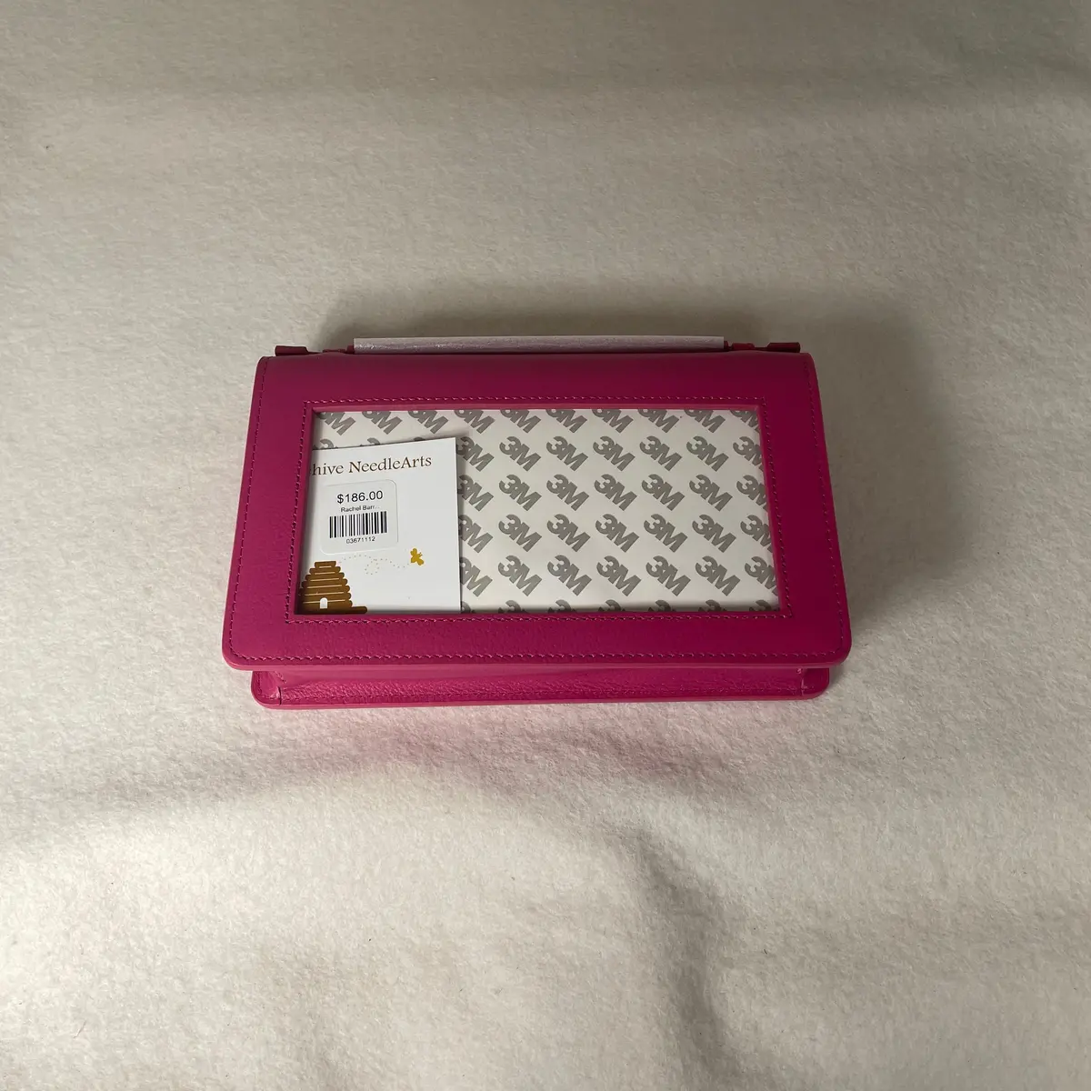 Rachel Barri Designs Everyday Clutch- Hot Pink + Silver Chain 1