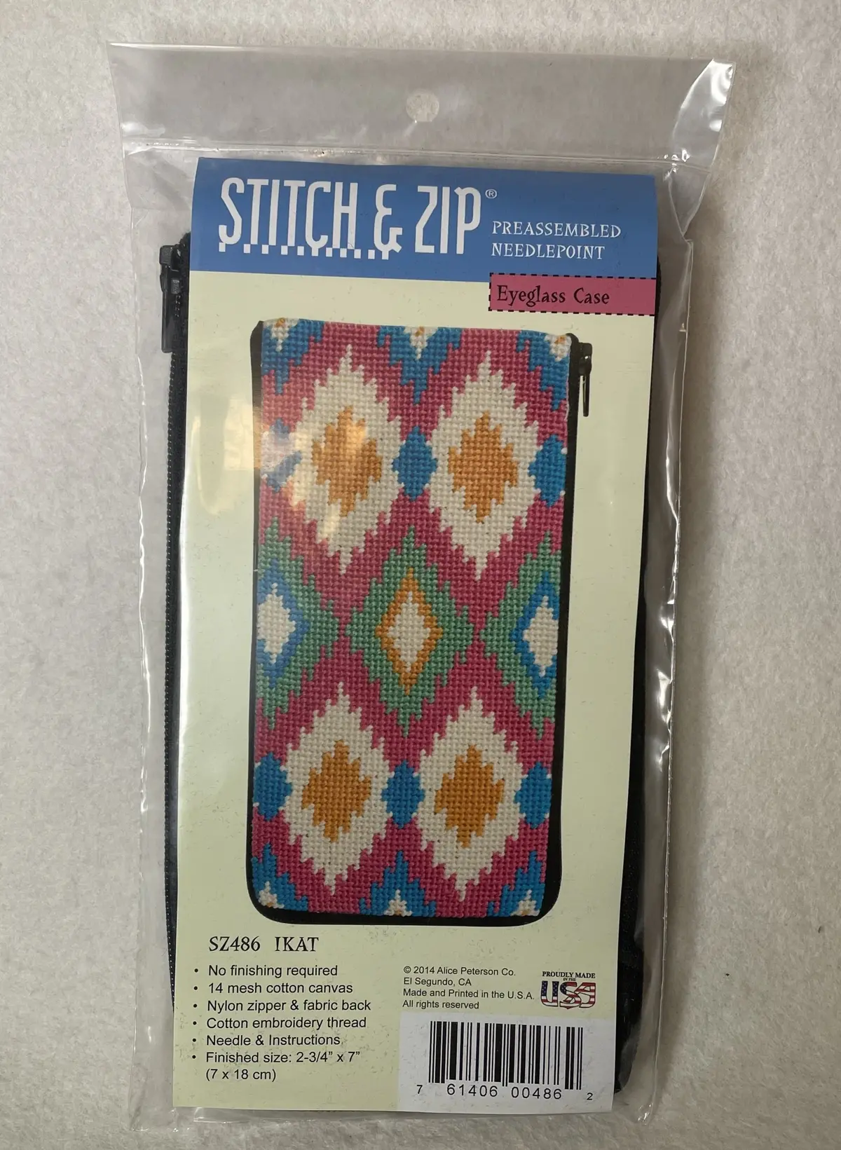 Alice Peterson Company Sz486 Ikat Eyeglass Case 1