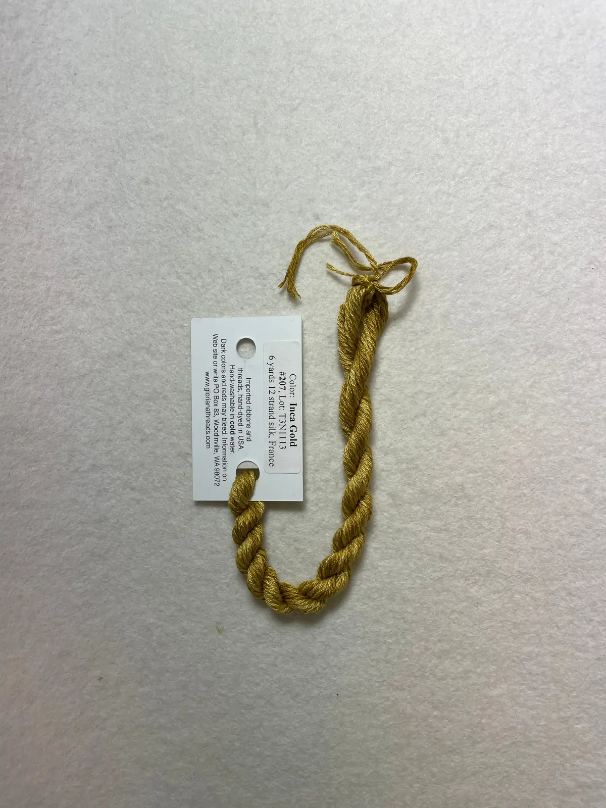 Gloriana Silk Floss 207 Inca Gold 1