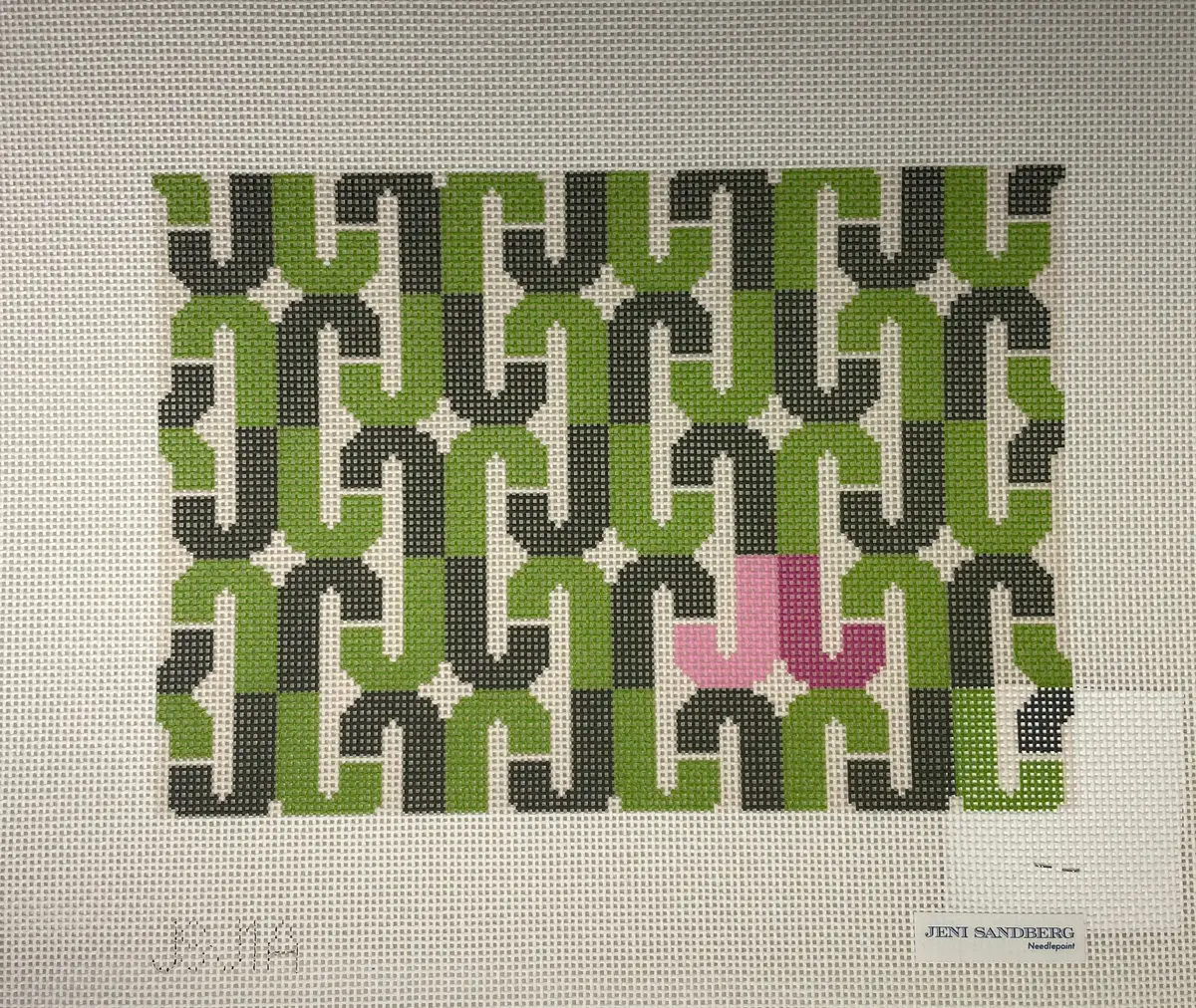 * Jeni Sandberg Js-J1a 'J' Letter Clutch- Green 1
