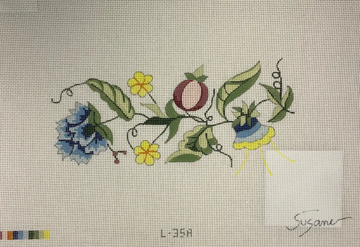 *Sale Designs By Suzanne L35a Jacobean Spray Canvas 1