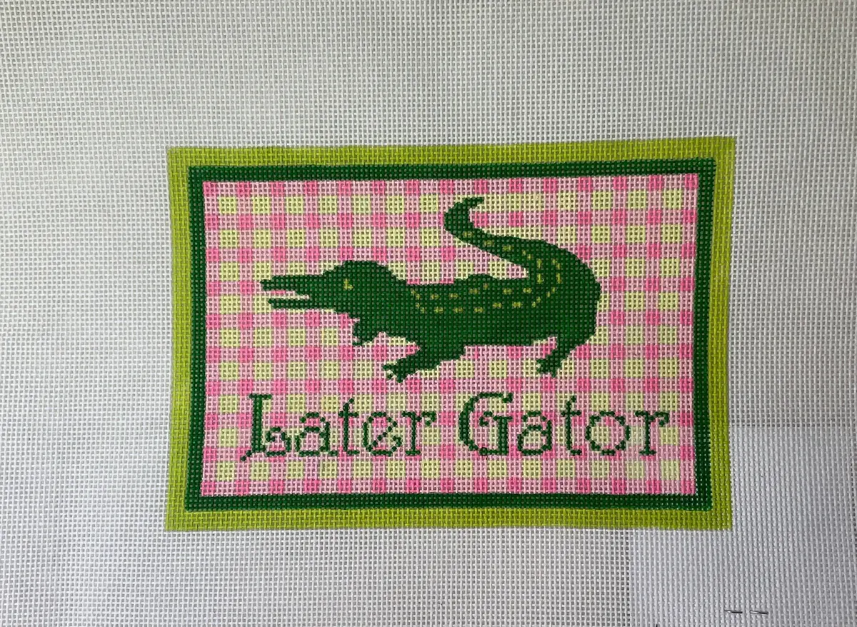 * Kate Dickerson Needlepoint Dh-06 Later Gator 1