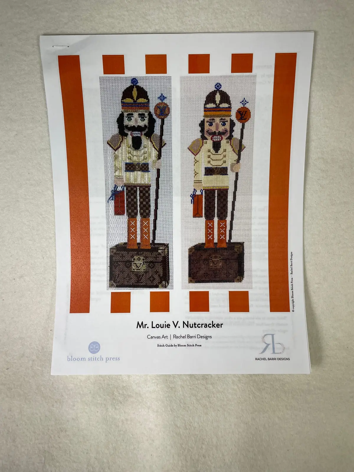 Rachel Barri Louis V. Cracker Stitch Guide 1