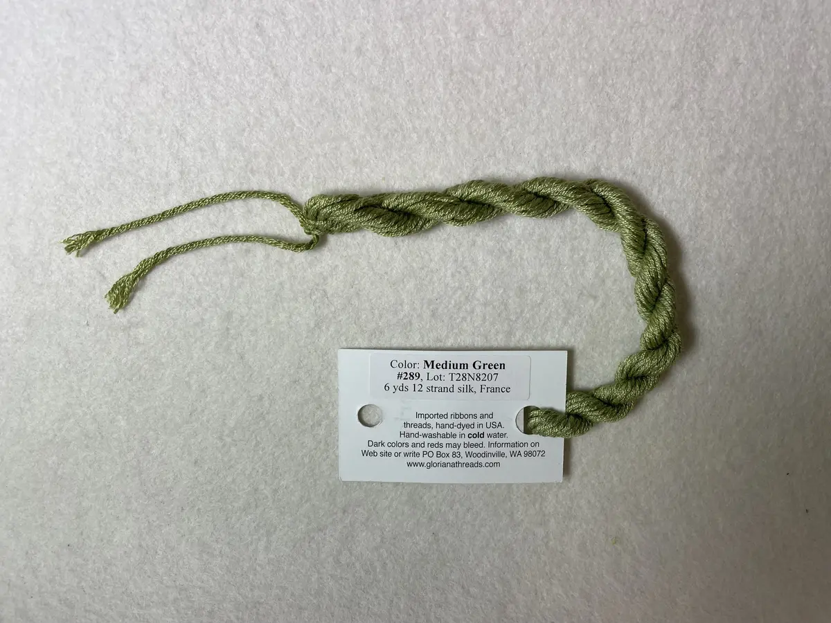 Gloriana Silk Floss 289 Medium Green 1