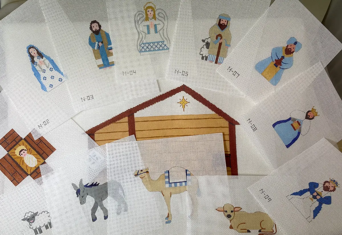 Patricia Sone Full Nativity With Stitch Guide - 13 Pieces/ 18M 1