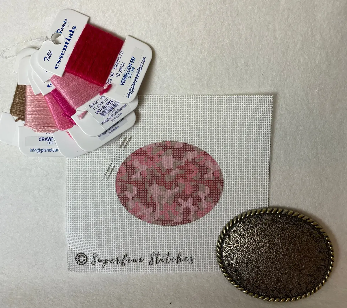 Superfine Stitches Buckle Kits- Pink Camo 1