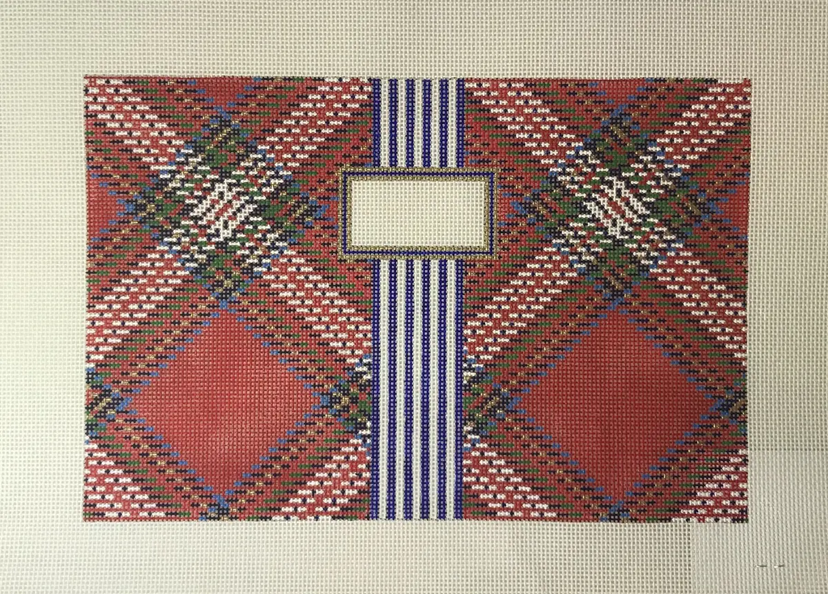 * Sct Designs Kcd4153r Tartan Plaid Clutch- Red 1