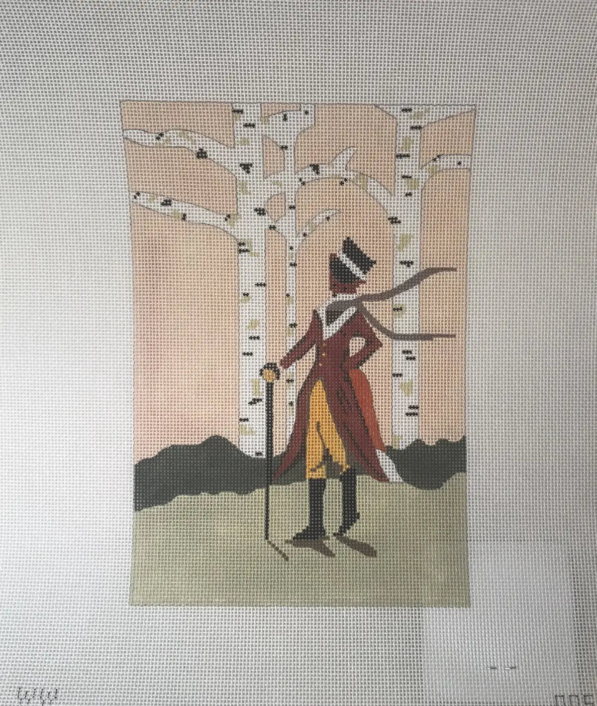 *Sale The Plum Stitchery Ww005 Fox And Birches 1