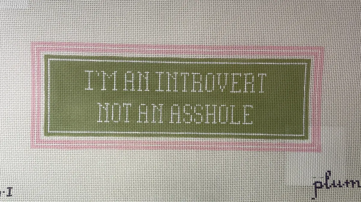 Plum Stitchery 26I I'm An Introvert.. 1
