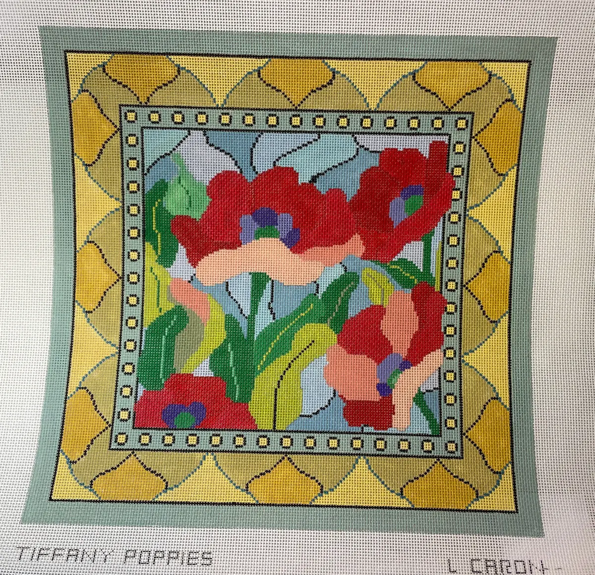* Cbk Needlepoint Collections Lc-5203 Tiffany Poppies 13M 1