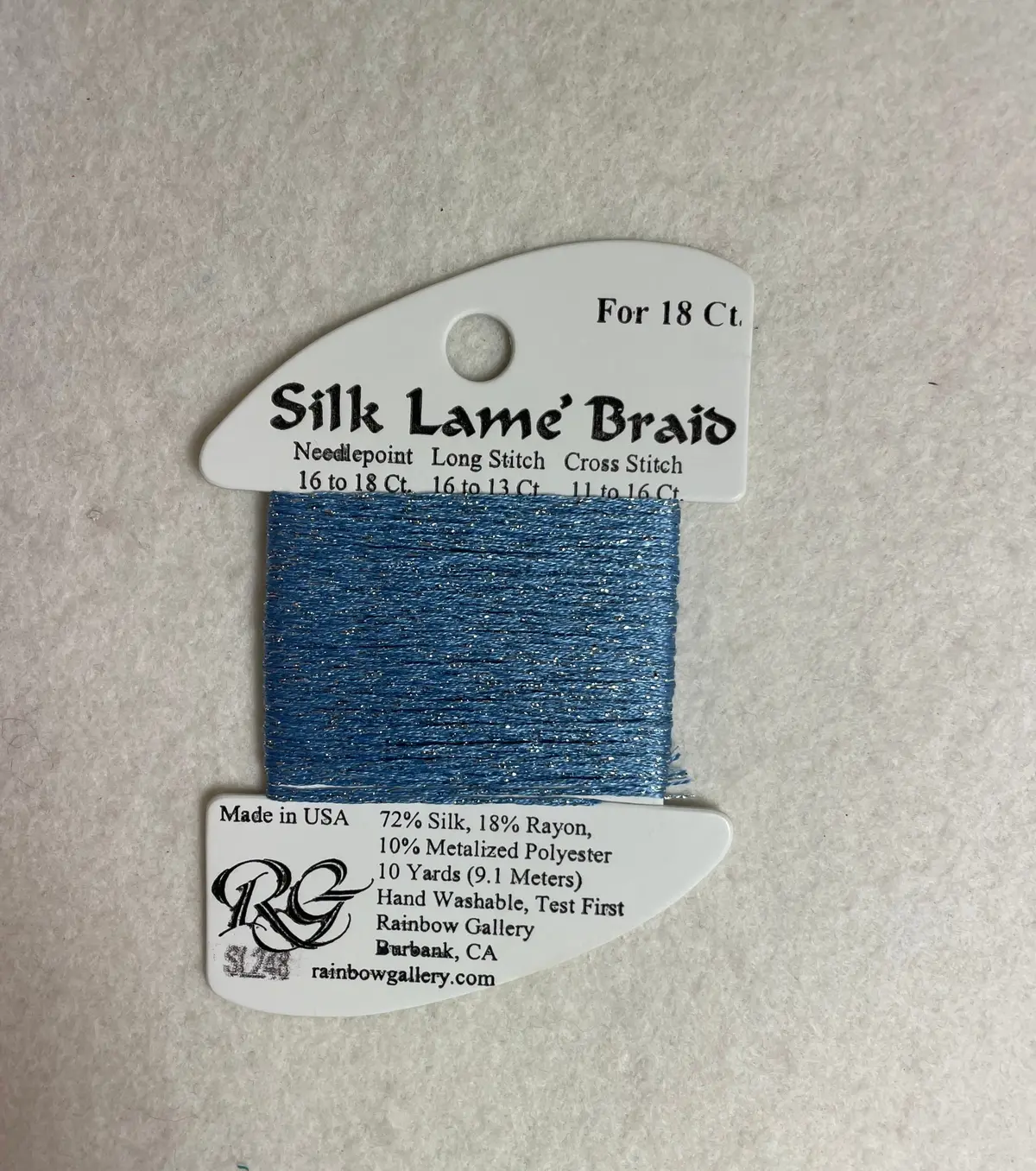 Silk Lame Braid Sl248 Blue Pomise 1