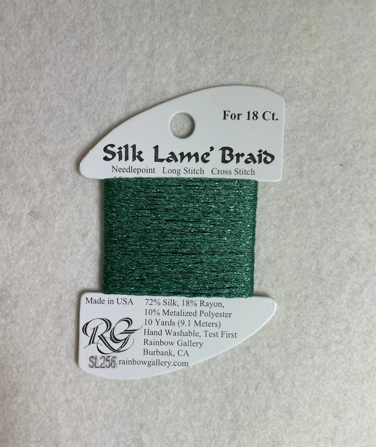 Silk Lame Braid Sl256 Desert Sage 1