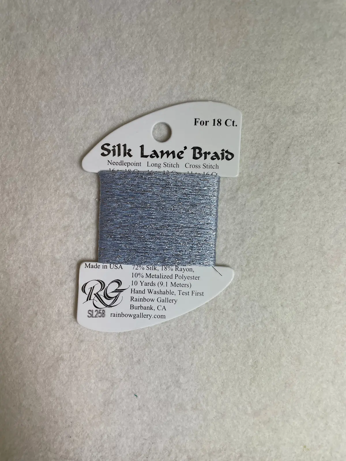 Petite Silk Lame Braid Sp258 Gentle Gray 1