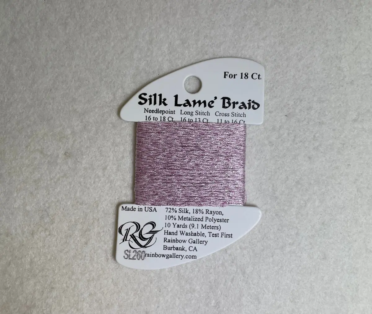 Silk Lame Braid Sl260 Pink Blush 1