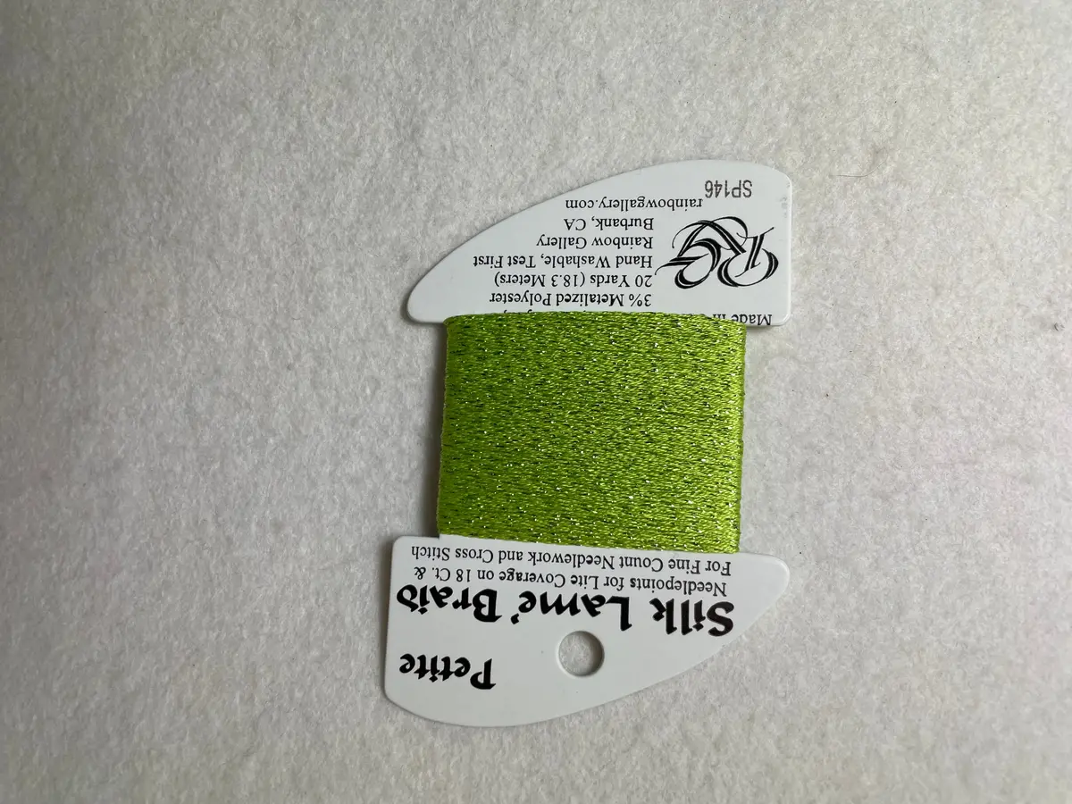 Petite Silk Lame Braid Sp146 Apple Green 1