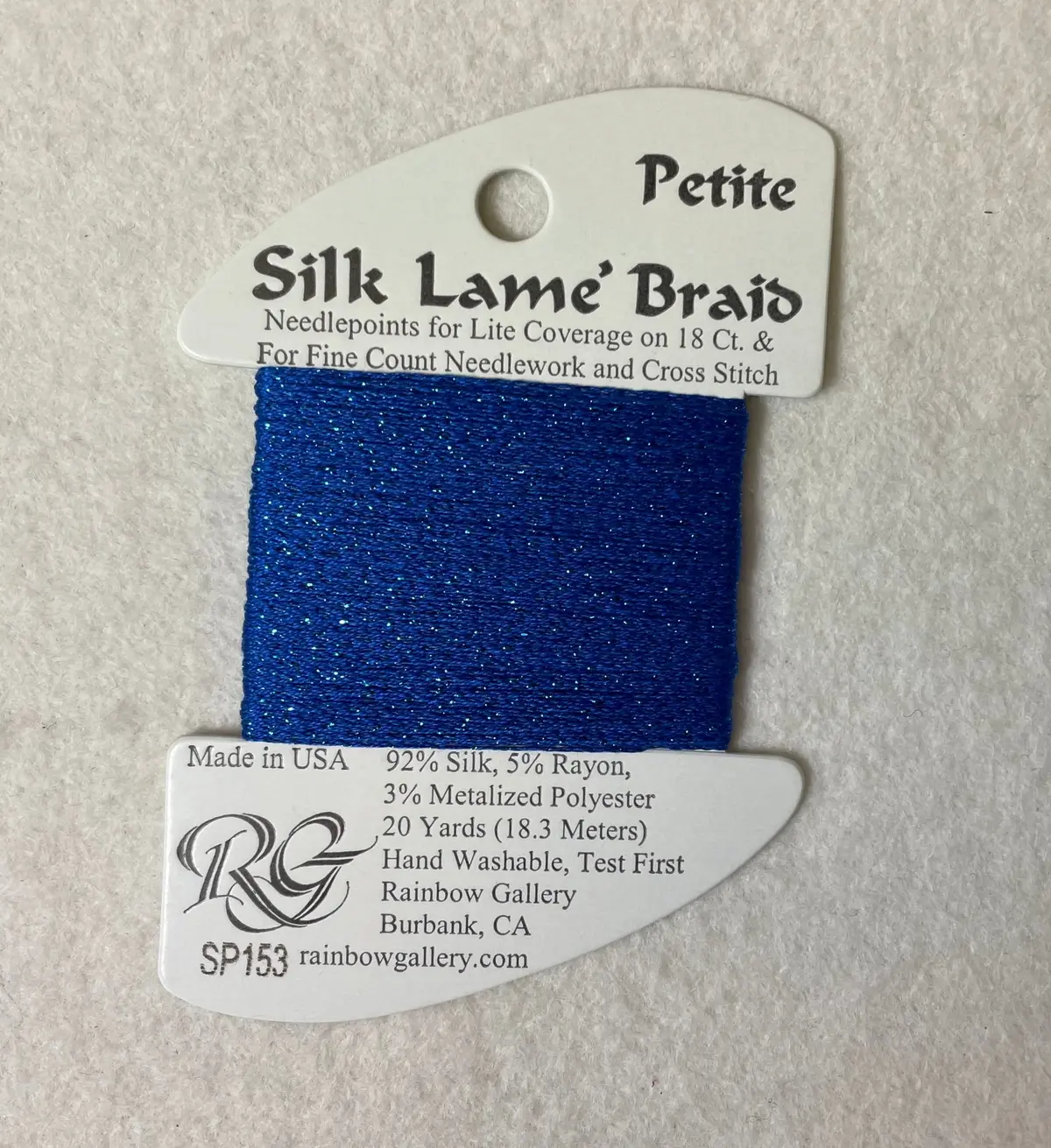 Petite Silk Lame Braid Sp153 Classic Blue 1