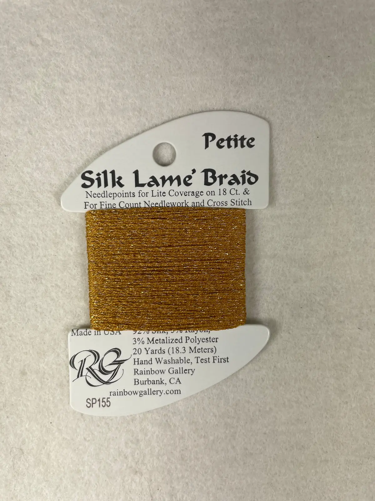 Petite Silk Lame Braid Sp155 Harvest Gold 1