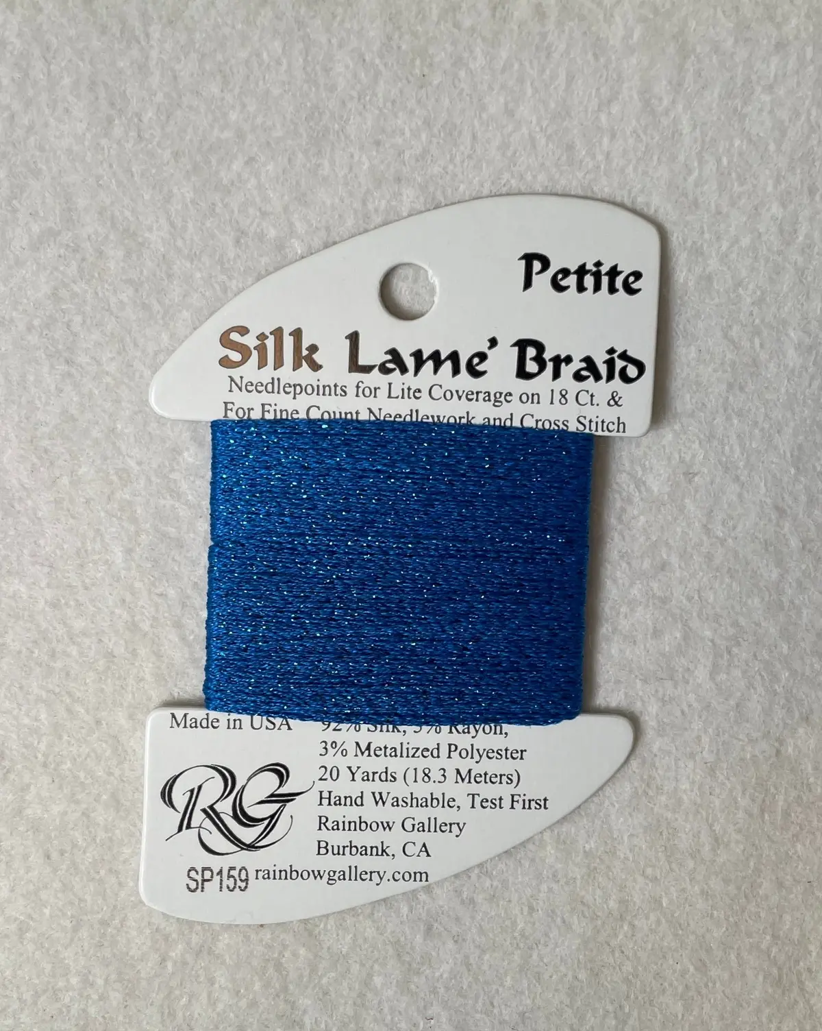 Petite Silk Lame Braid Sp159 Imperial Blue 1