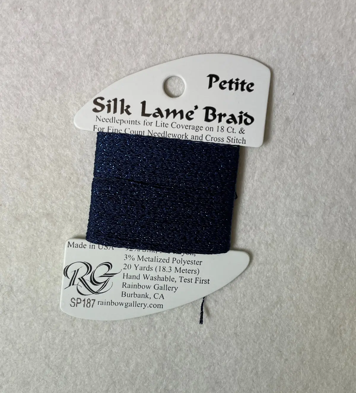 Petite Silk Lame Braid Sp187 Mood Indigo 1