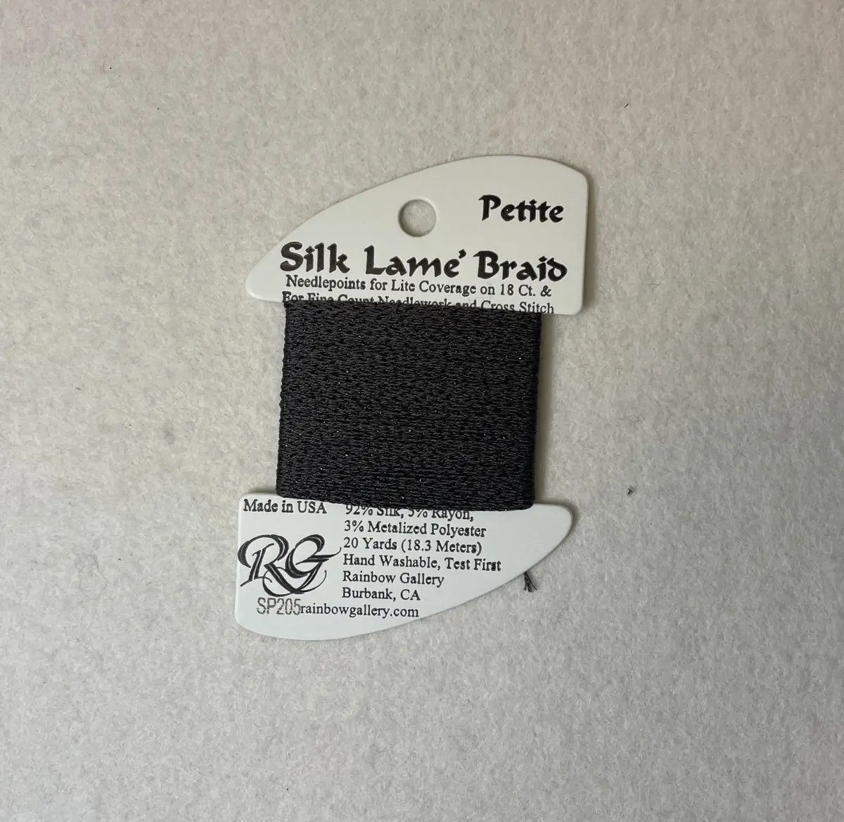 Petite Silk Lame Braid Sp205 Gargoyle 1
