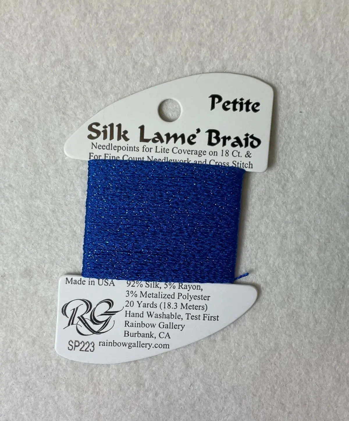 Petite Silk Lame Braid Sp223 Crystal Blue 1