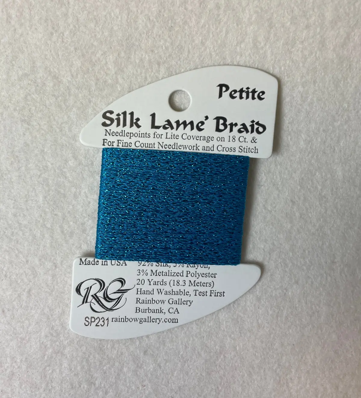 Petite Silk Lame Braid Sp231 Blue Jewell 1