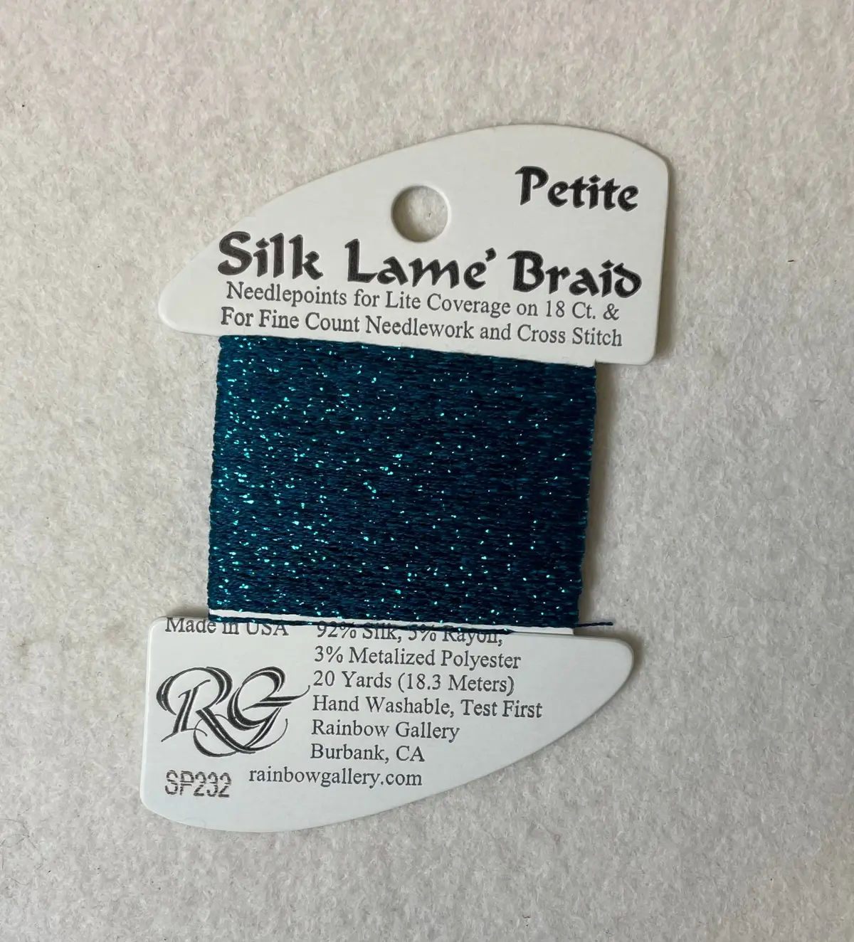 Petite Silk Lame Braid Sp232 Maui Blue 1