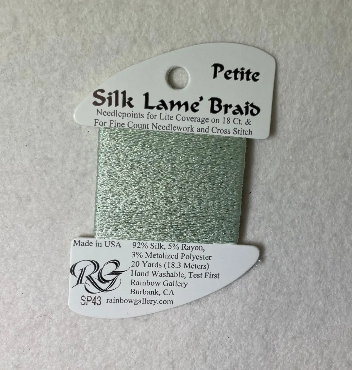 Petite Silk Lame Braid Sp43 Lite Mint 1