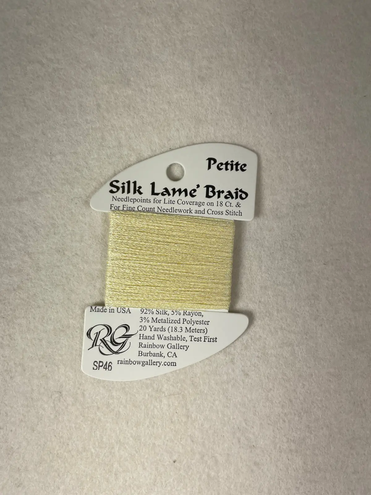 Petite Silk Lame Braid Sp46 Lemon Mist 1