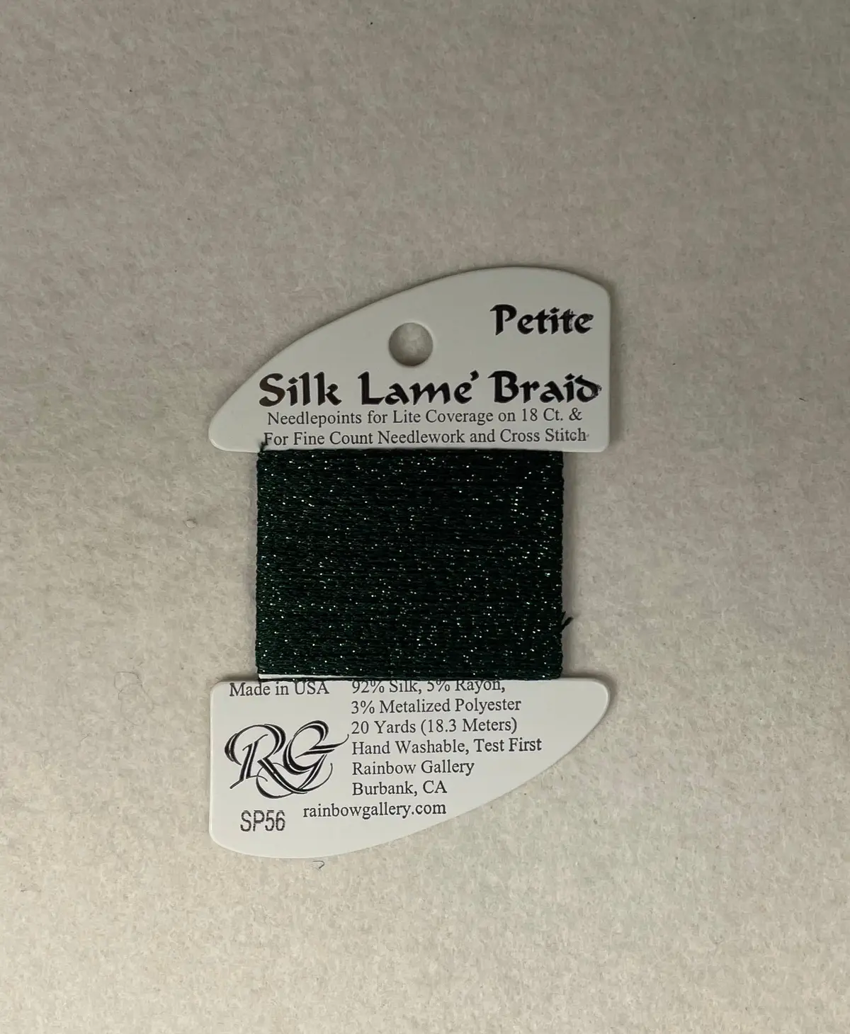 Petite Silk Lame Braid Sp56 Forest Green 1