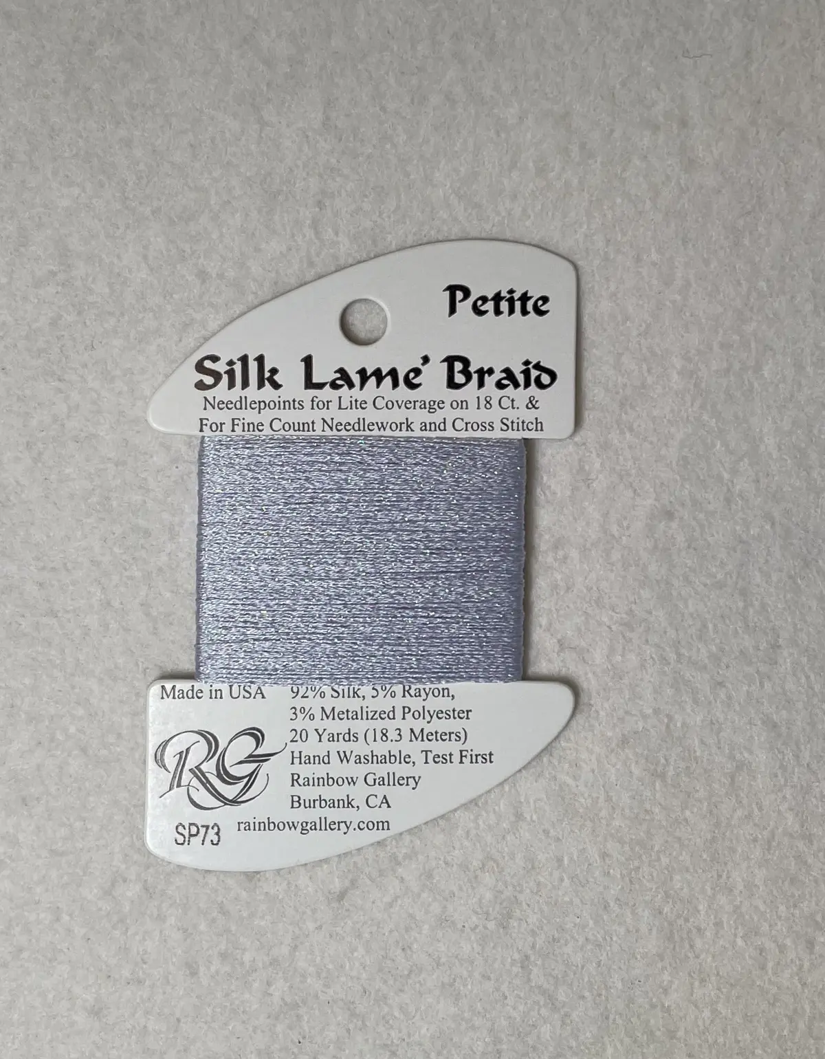 Petite Silk Lame Braid Sp73 Pale Lavender 1