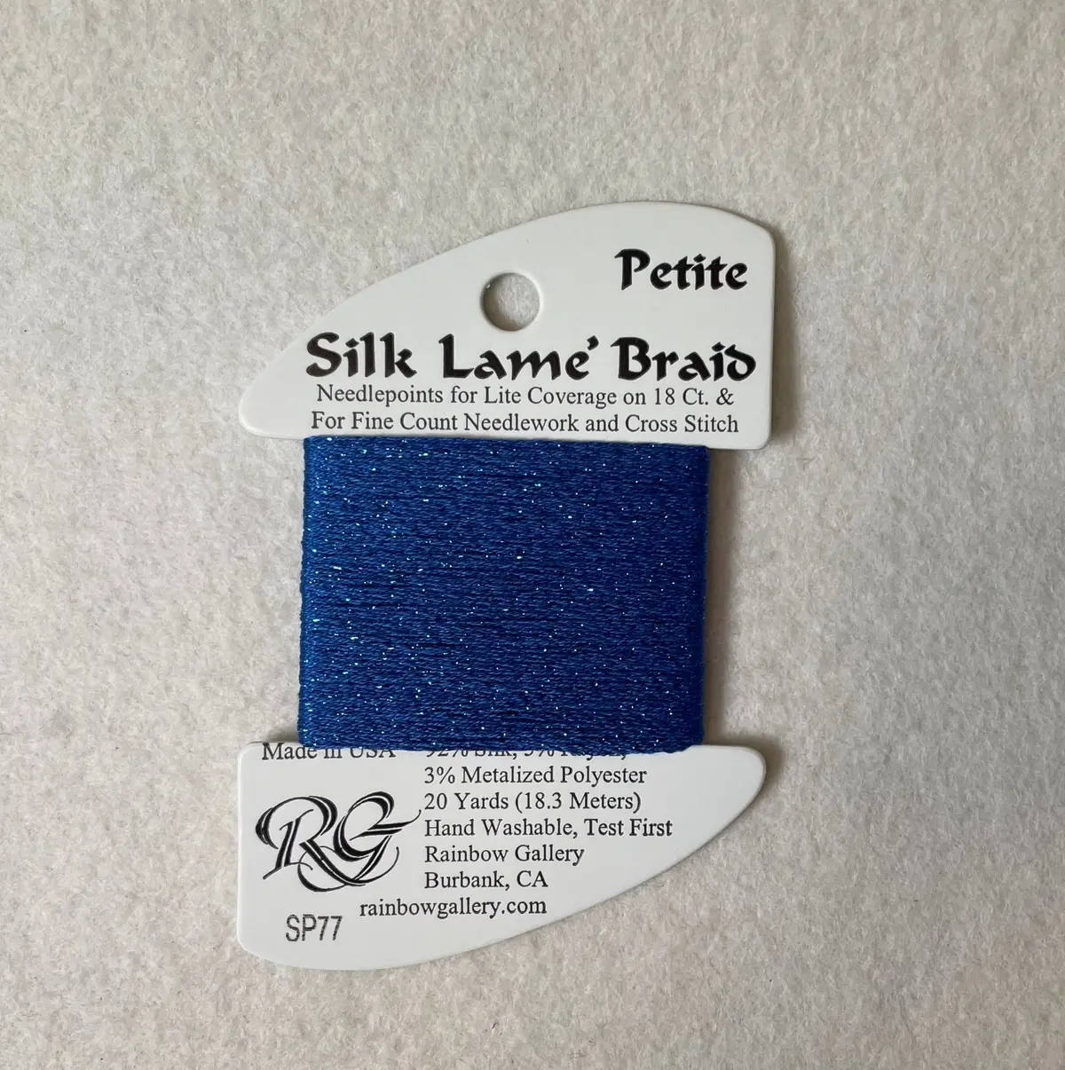 Petite Silk Lame Braid Sp77 Royal Blue 1