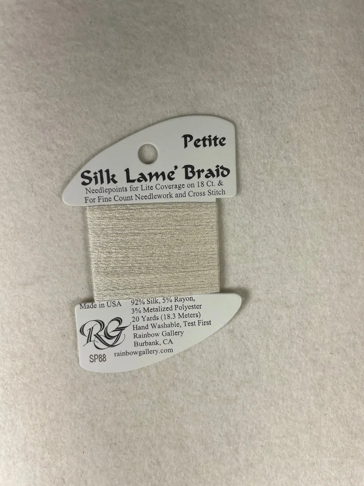 Petite Silk Lame Braid Sp88 Lemon Lite 1