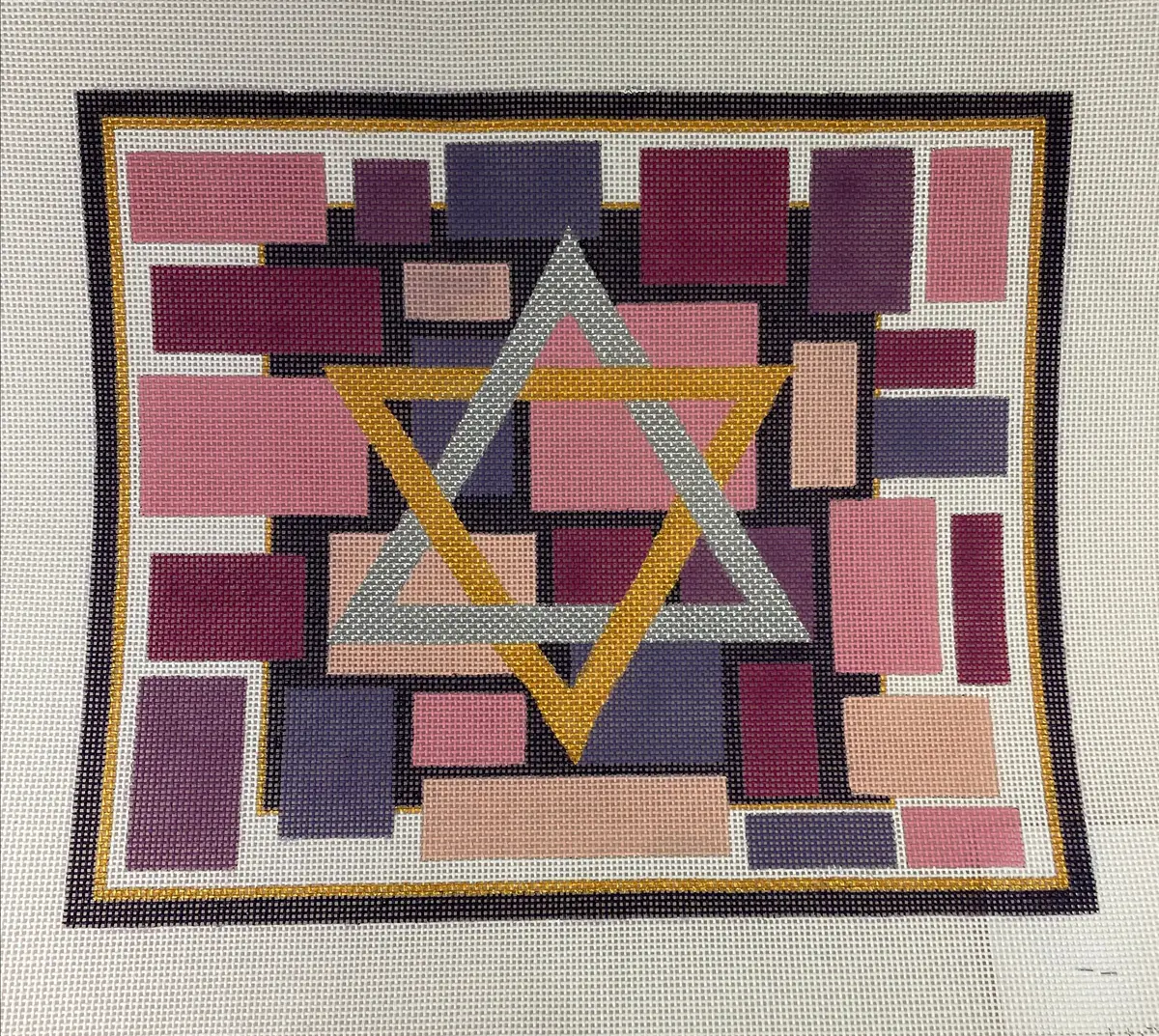 * Raymond Crawford Ho515 Star Of David Tallis Bag-Pink 1