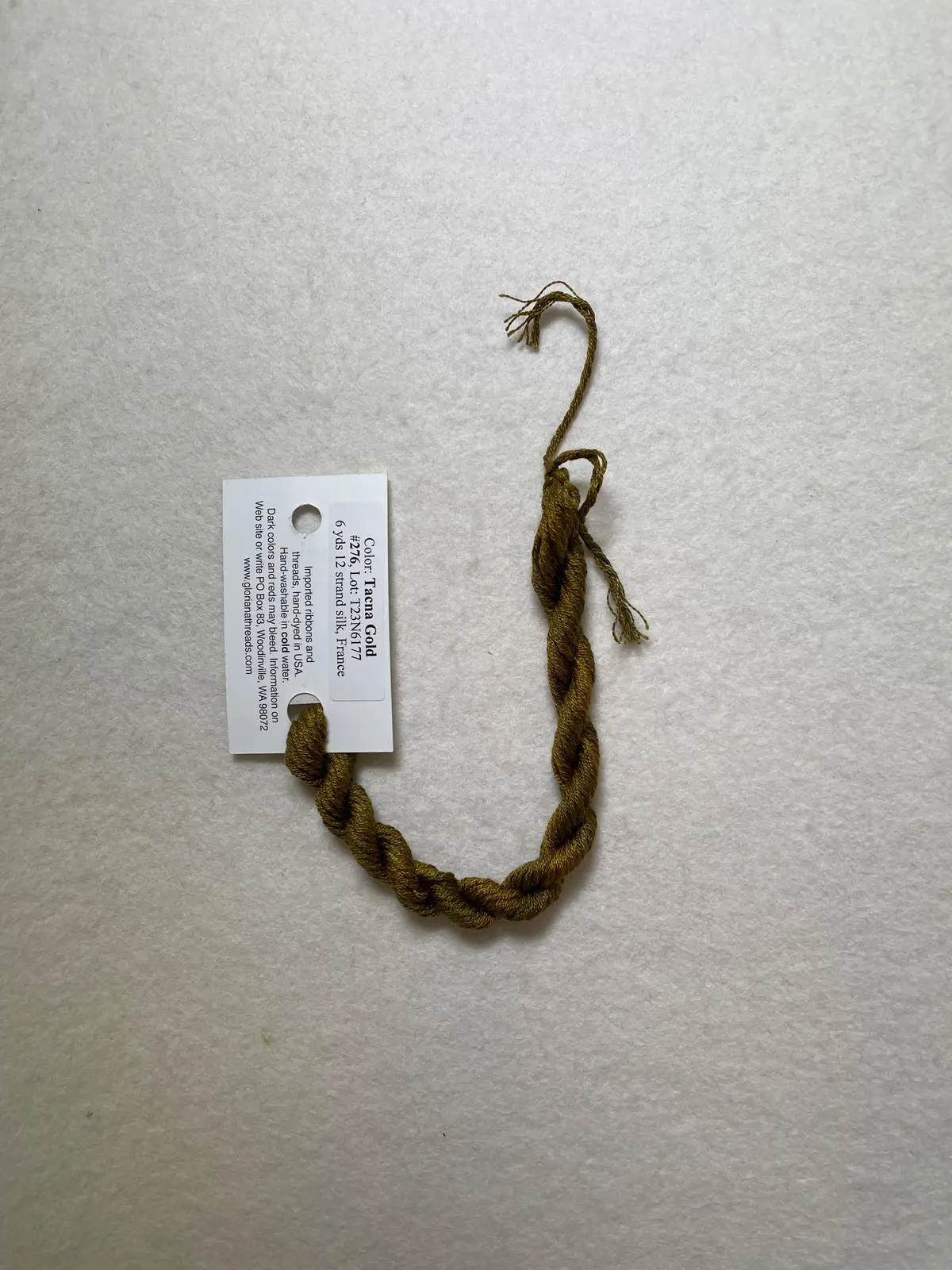 Gloriana Silk Floss 276 Tanca Gold 1