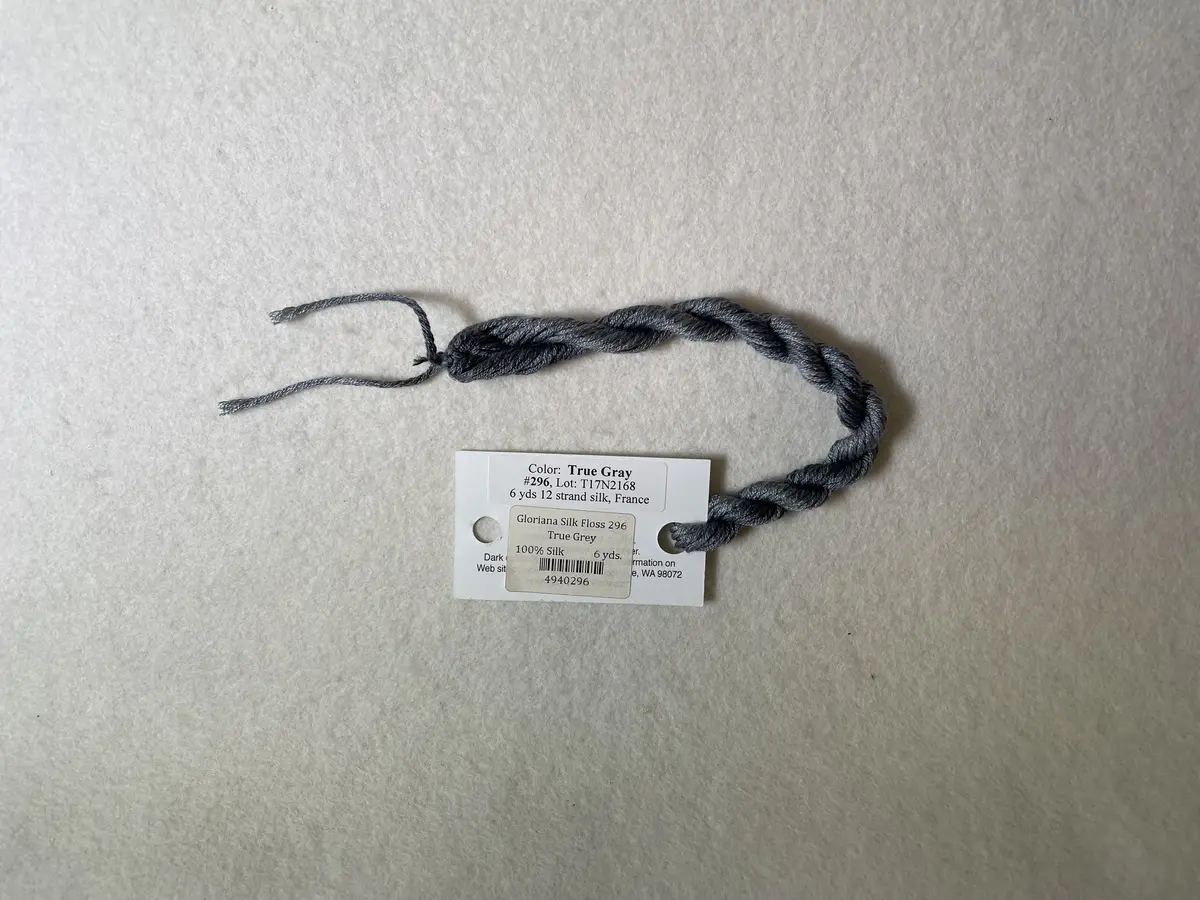 Gloriana Silk Floss 296 True Gray 1