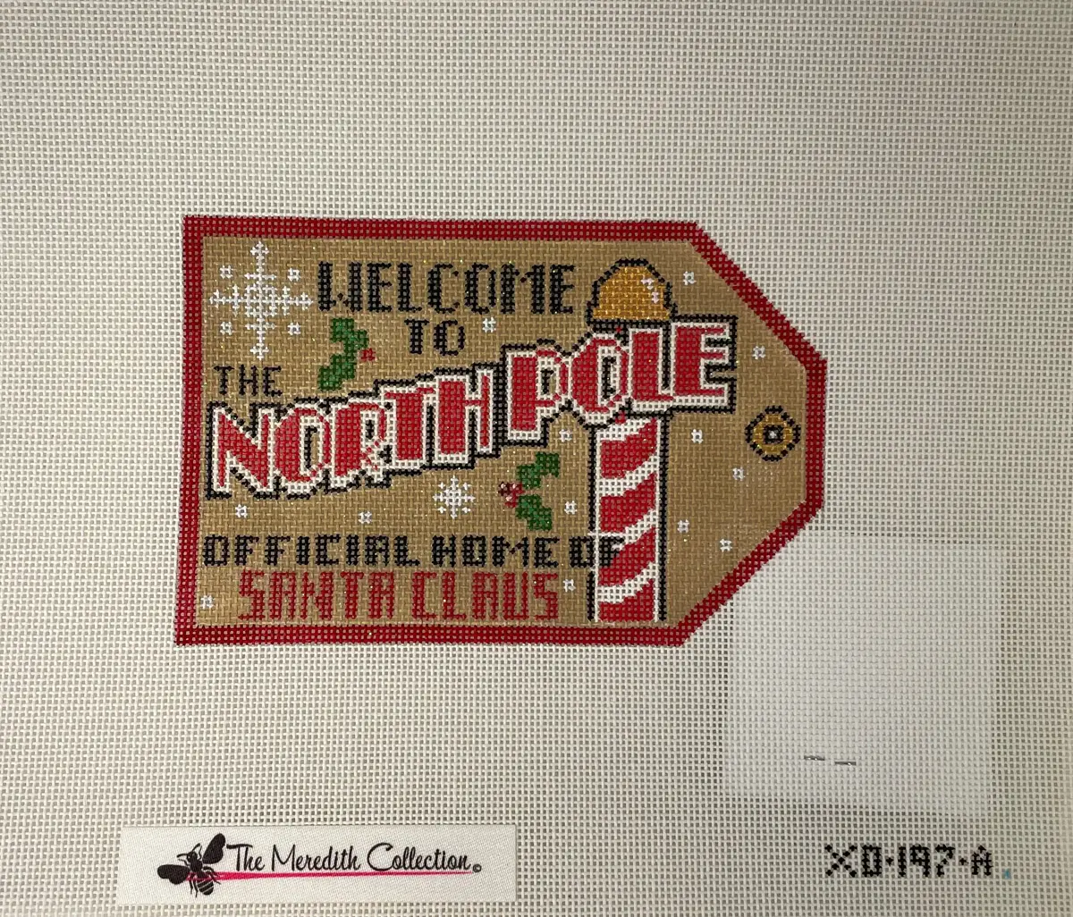 * Meredith Collection Xo197a Gift Tags- Welcome To The North Pole 1
