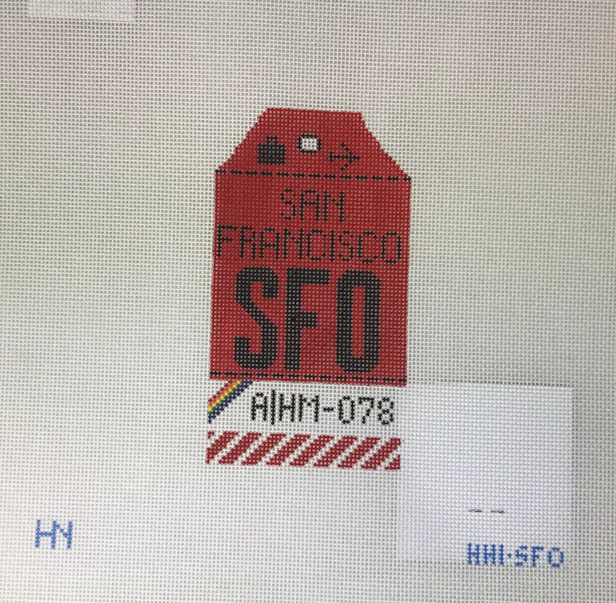 * Hedgehog Needlepoint Hh1 Sfo San Francisco 1