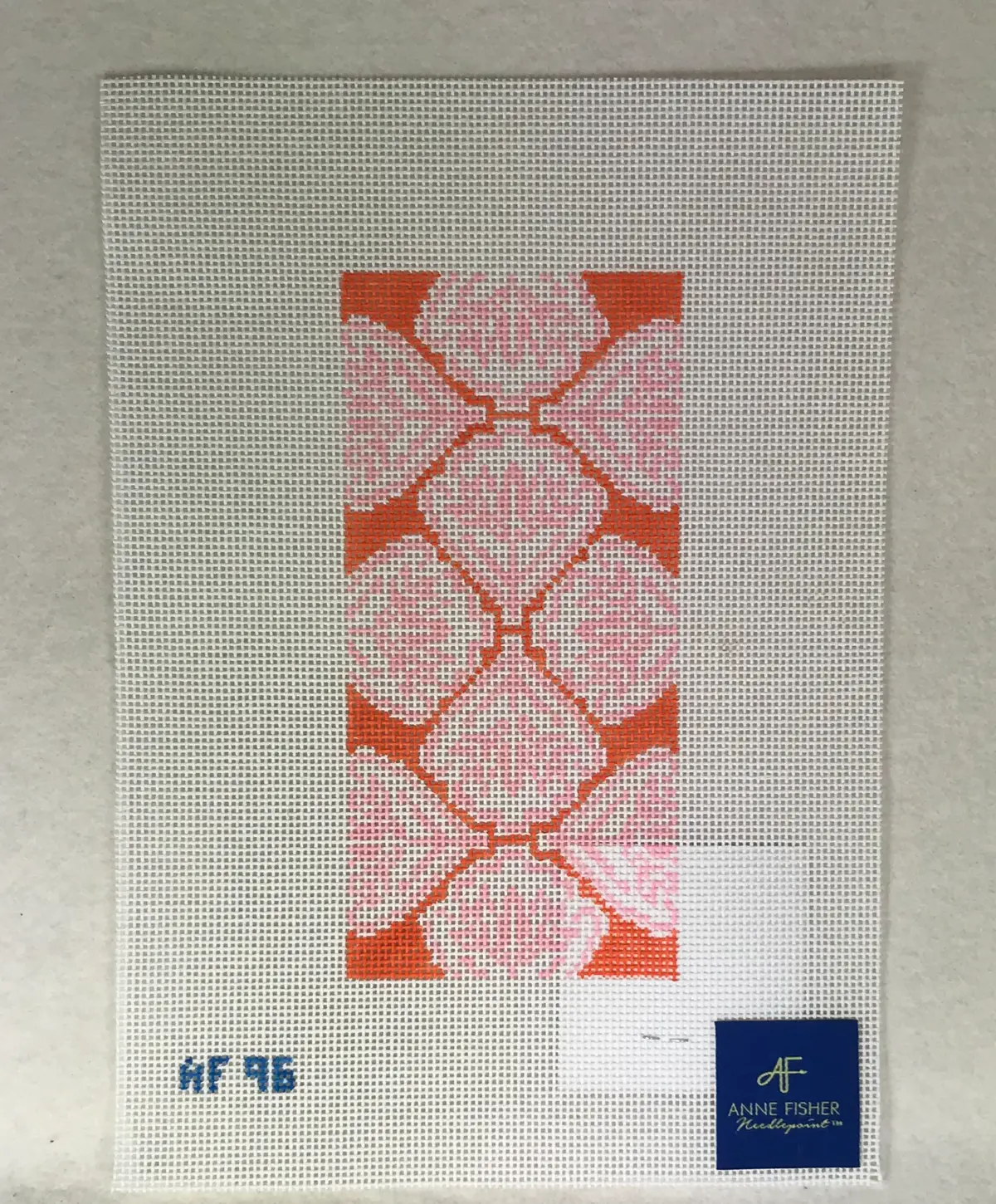 Anne Fisher Needlepoint Af96 Orange Medallion Eyeglass Case 1