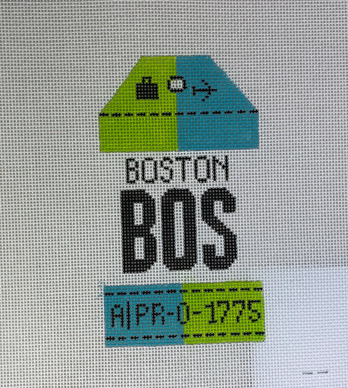 * Hedgehog Needlepoint Hh1bos Boston 1