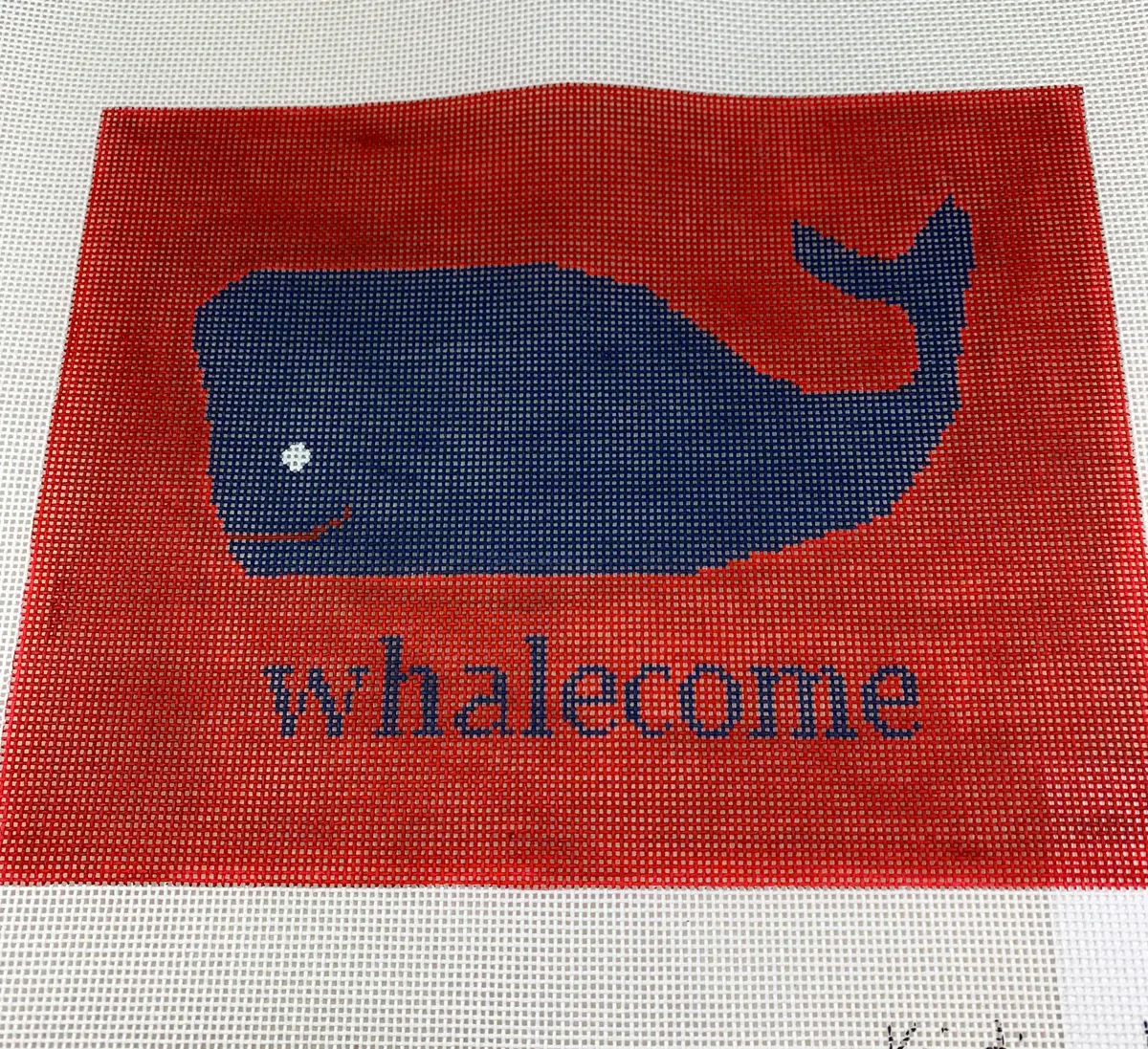 * Kristine Kingston Designs Kkp-117R Whalecome On Red 1