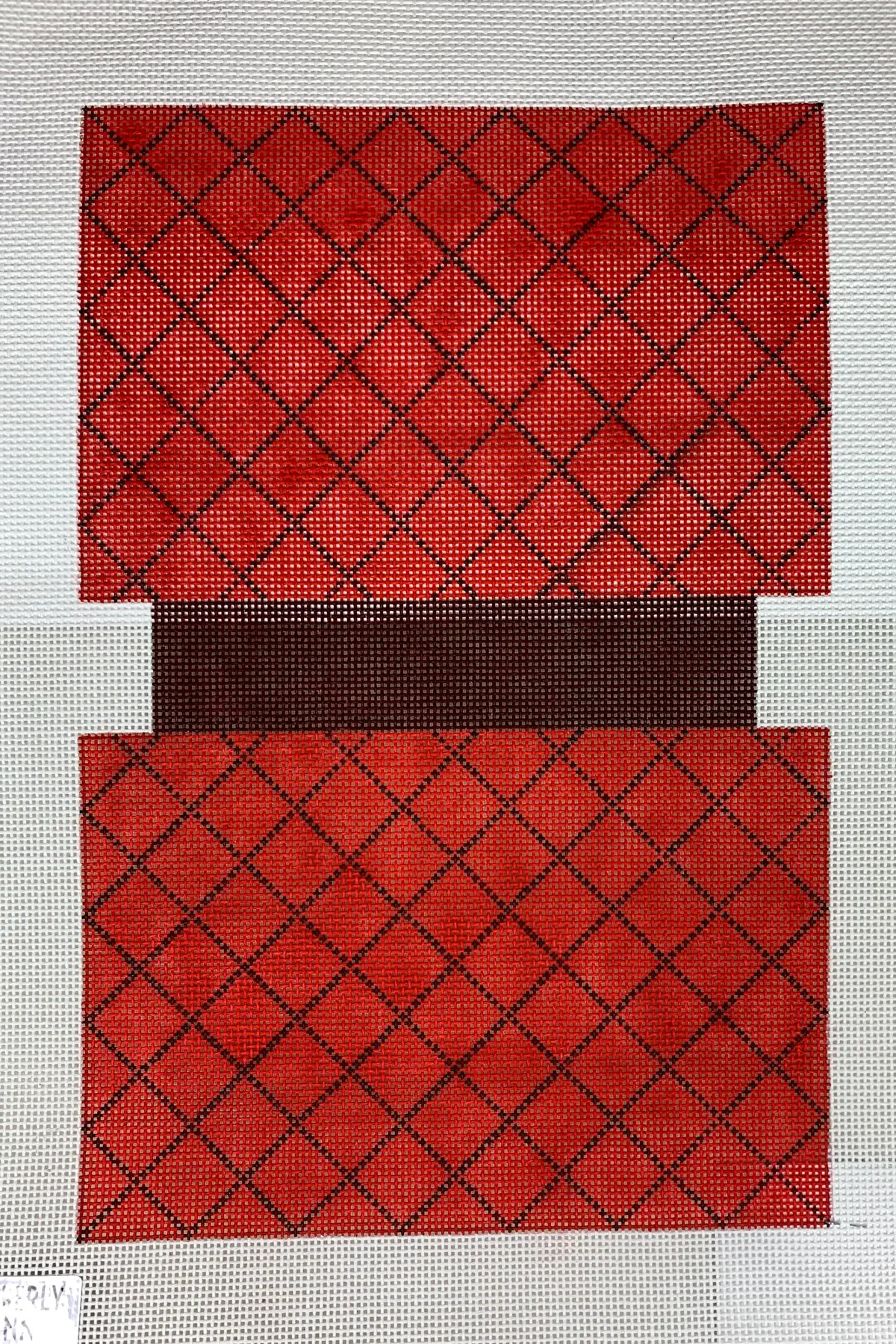 * Kimberly Ann Needlepoint 315 Mb 15C Quilted Bag, Red 1