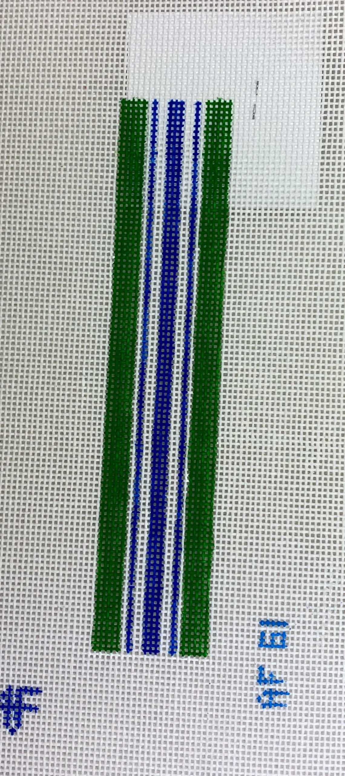 Ann Fisher Af61 Green Stripe Key Fob 1