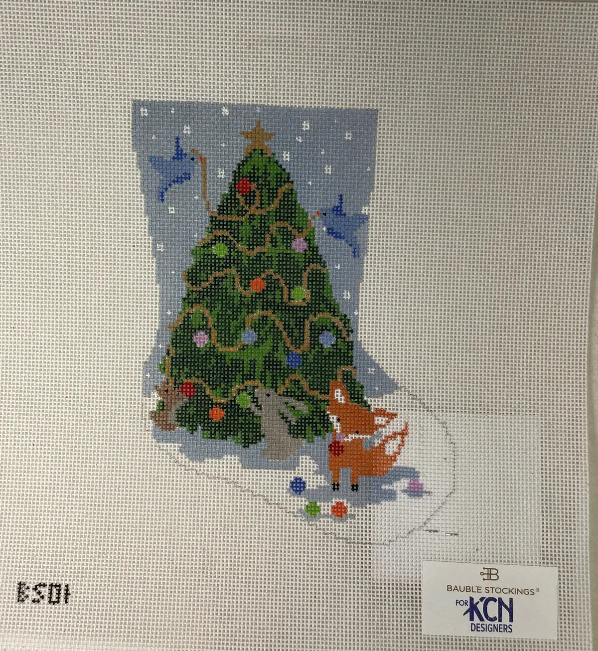 * Bauble Stockings Bs01 Woodland Creatures Ornament Sized Stocking 1