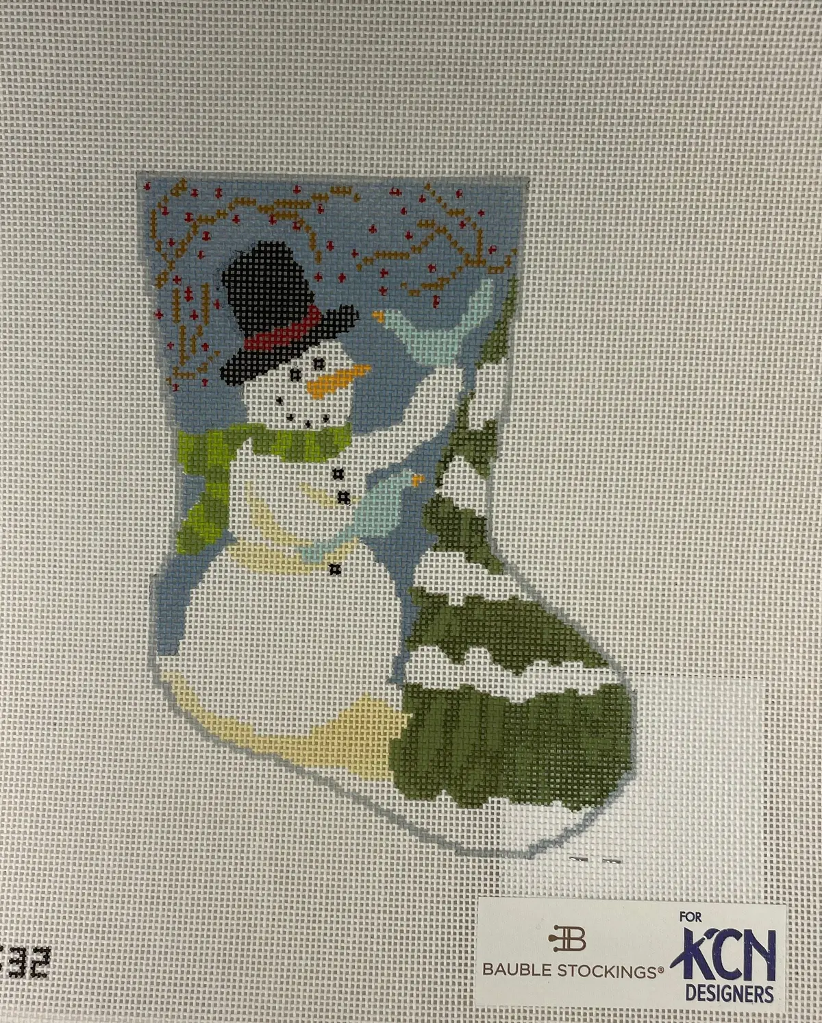 * Bauble Stockings Bs32 Frosty Ornament Sized Stocking 1