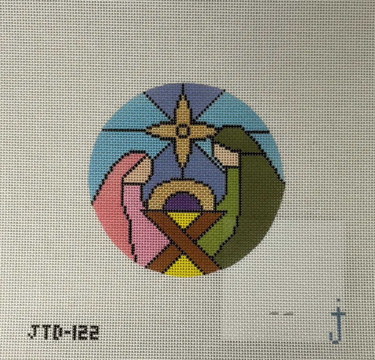 Jessica Tongel Designs Jtd122 Creche Stained Glass Ornament 1