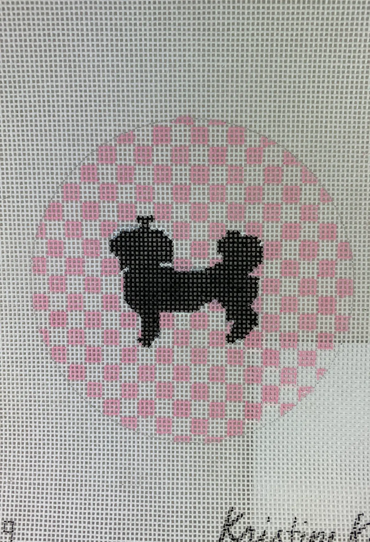 * Kristine Kingston Designs Kknoas-119 Shih Tzu On Pale Pink 1
