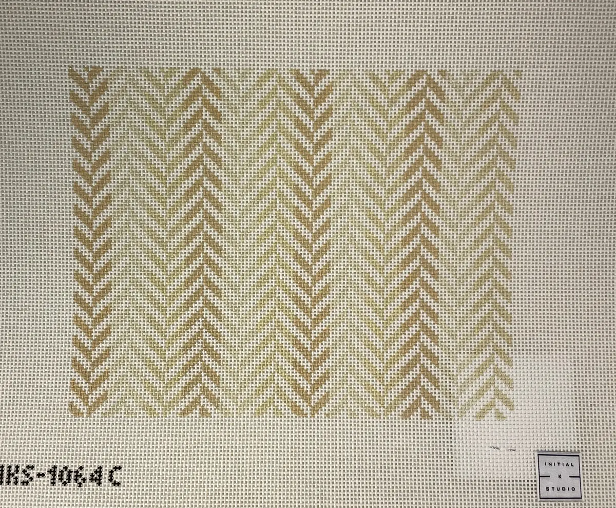 * Initial K Studio 1064C Herringbone Clutch- Neutral 1